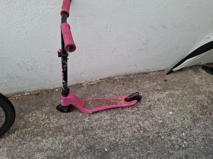 Pink scooter