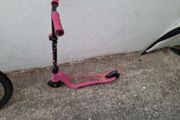 Pink scooter