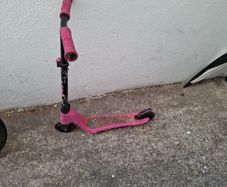 Pink scooter