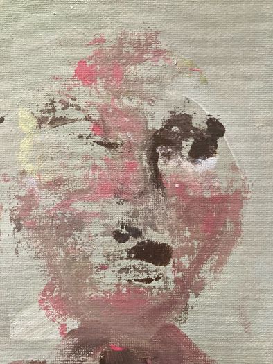 Original Contemporary painting Irish Art Portrait of Woman abstract art Gift
