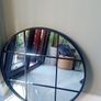 Pair  mirrors black perfect will sell on there own round shaped Image 2