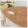 Brand New TAN. TOMI pillowcase 40x60, pillowcases corduroy plain set of 2, pillow cover Image 2