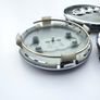 Set/4x 61mm AUDI Gloss GREY 3D alloy wheel centre caps cap 4M0601170JG3 Hub Cover Image 8