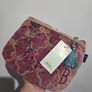 CAROLYN DONNELLY Eclectic Bird & Floral Quilted Travel Bag Image 4