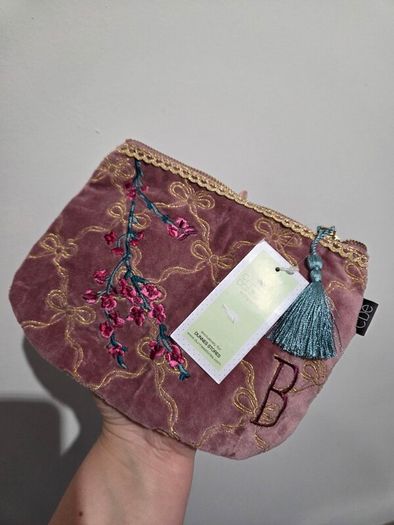 CAROLYN DONNELLY Eclectic Bird & Floral Quilted Travel Bag