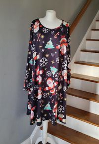 Shein black Xmas dress, Size 5XL / UK26