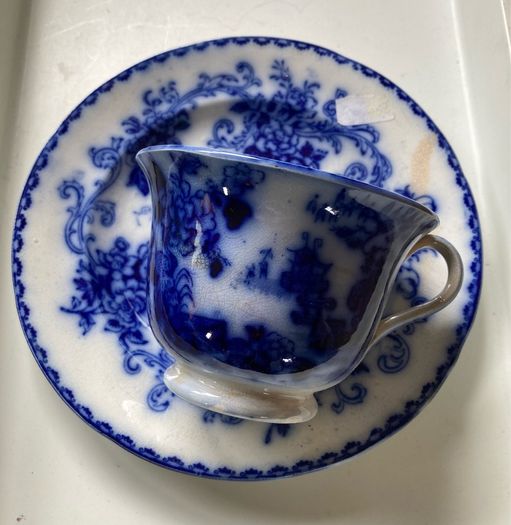 Supper plate and teacup
