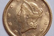 USA 1 dollar gold coin 1854 type1