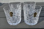 Vintage Set Of 4 Waterford Crystal Large Whiskey Glasses