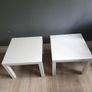 2x White IKEA LACK Side Tables Image 3