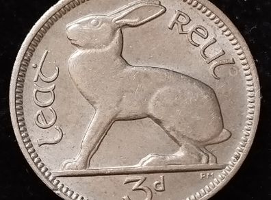 Ireland - 1968 - 3 Pence - AU - KM.12a - [2073]