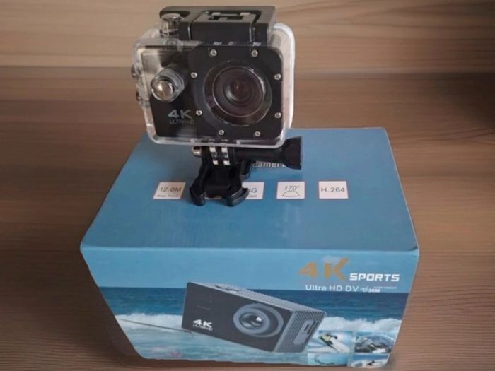 New 4K Action Camera Waterproof with Remote Control and Accessories
