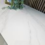 Stone/Ceramics Dining Table with Gold Ends Image 3