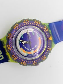 Vintage Swiss Watch Swatch Scuba 1990s Collectable