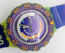 Vintage Swiss Watch Swatch Scuba 1990s Collectable