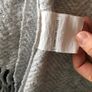 Grey throw for couch/armchair Image 3