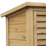 Garden Shed Wooden Garden Storage Shed 2 Door Unit Solid Fir Wood Garage Tool Organisation Cabinet 87L x 46.5W x 96.5Hcm Image 8