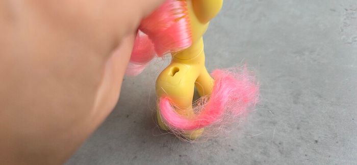 2 X Fluttershy 3 inch Brushable MLP G4 My Little Pony