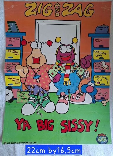 Rare Zag Alien Soft Toy from Zig & Zag "The Den"