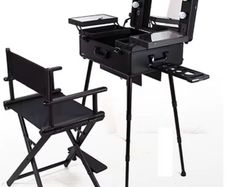Light up makeup case and chair