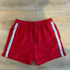 Vibrant Red Calvin Klein Swim Shorts