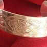 Sterling silver cuff  bracelet celtic design Image 5