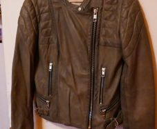 Closed Ladies light lamb leather jacket