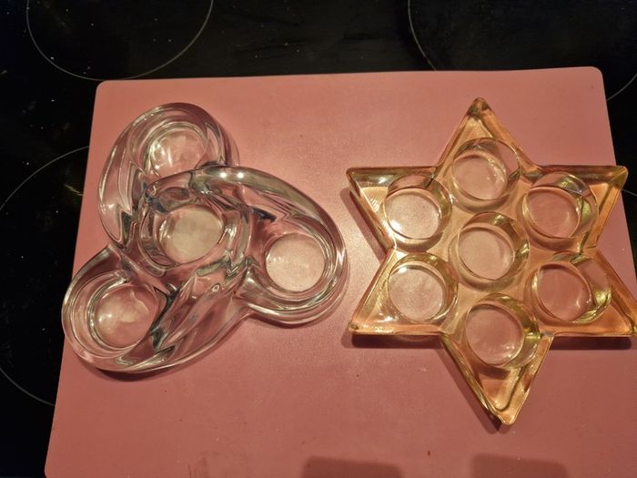 3 Table Centre Piece Tea Light Holders