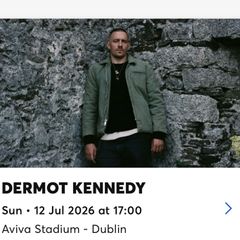 Dermot Kennedy Sunday 12th July