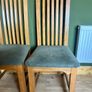Solid timber set of chairs Image 3