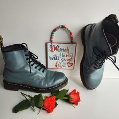 Dr Martens 1460 8 hole grey ankle leather boots uk9.5 US 10.5 EU44