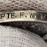 WWI 1914-1918 Silver Medal 112314 PTE. F. W. MARSHALL R. A. M. C. 33.7 Grams Sterling Silver Image 5