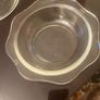 Vintage Glass Sugar Bowl/Butter Dish with Lid Image 8