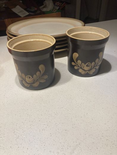 Vintage Denby Bakewell Storage Jar - 10 cm diameter, 10 cm high