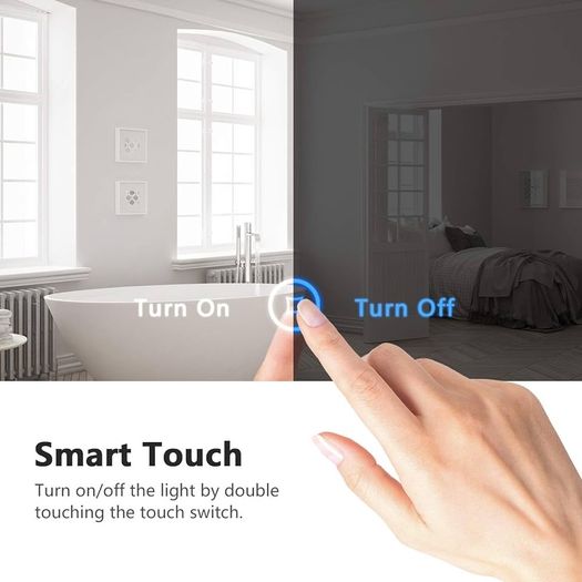 NEW SALE | 500 x 700 mm Illuminated LED Bathroom Mirror LED Mirrors Light with Touch Control Switch + Demister