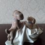 Tengra Valencia Spain Porcelain Figurine " Puppies at Play" Image 4