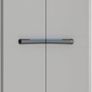 Linear Plastic Garage Tall Cabinet, Light Grey/Black/Blue, 68 x 39 x 173 cm Image 3