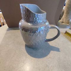Vintage JUG shiny style thai pattern  Traditional Thai Pattern Pitcher - Vintage  ceramic Water Jug - Kitchenware - Tableware