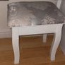 vanity table with mirror and stool Image 2