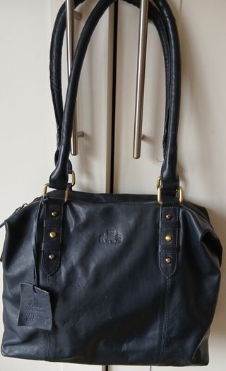 Navy Bag real leather 15 euro