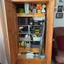 Wardrobe with bookshelf inside Image 4
