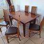 High End Mahogany Table & Chairs Image 2
