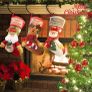 Christmas Stockings, 3 Pack 18" Personalized Xmas Stockings with 3D Snowflake Santa, Snowman, Reindeer for Family Holiday Christmas Party Decorations (FREE POSTAGE) Image 2