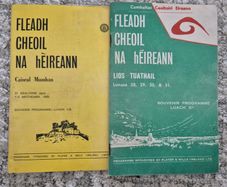 1969 and 1970 Fleadh Cheoil Na hEireann souvenir programmes