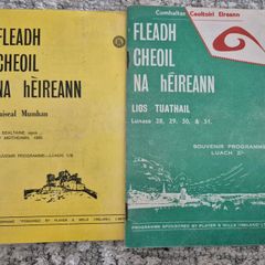 1969 and 1970 Fleadh Cheoil Na hEireann souvenir programmes