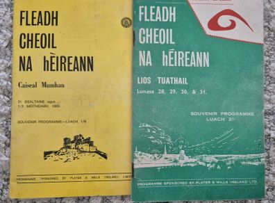 1969 and 1970 Fleadh Cheoil Na hEireann souvenir programmes