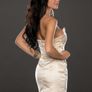 mini dress ,golden beige ,black size 8 10 12 Image 3