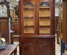 Antique Mahogany Bookcase / Display Cabinet