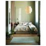 2 x Bamboo Pendant lampshades, 50 cm White Cable Image 2