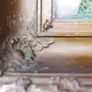 Antique Stunning 19th Century Ornate Gilt Gesso Box Frame Heavy Old Frame 12" x 11,5" Image 10
